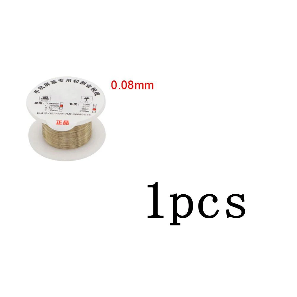 

1PCS LCD Screen Mobile Phone Repair Tool 0.08/0.1mm Alloy Steel Cutting Wire For IPhone Motherboard PCB Welding Repair Tool
