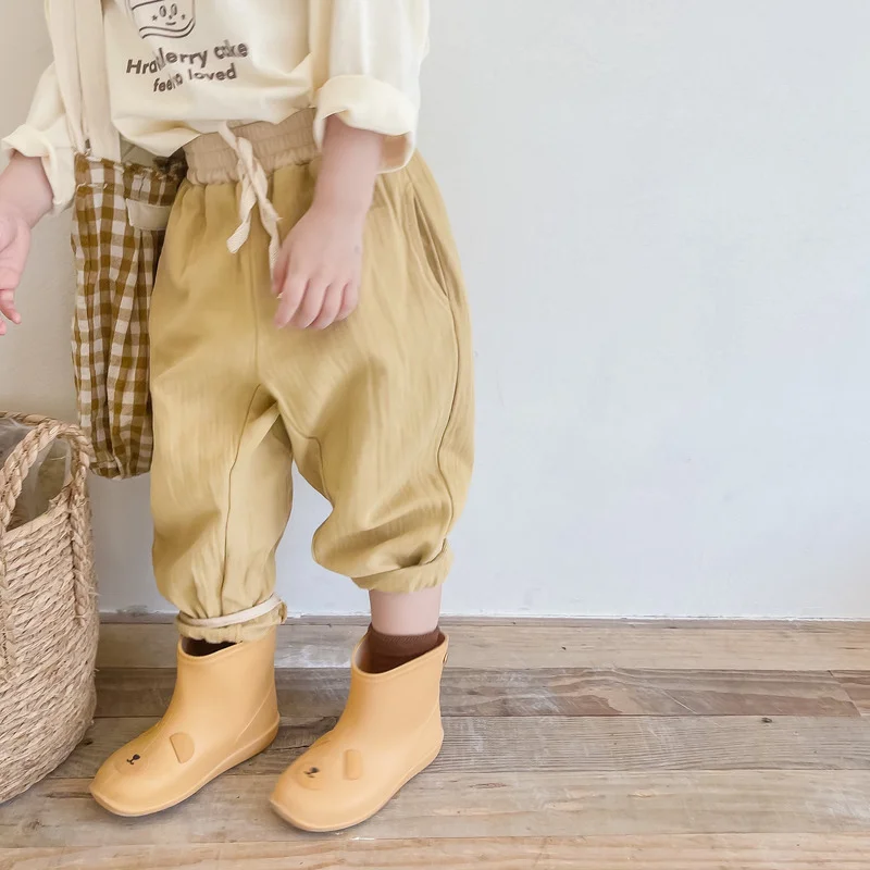 

HoneyCherry Autumn New Washed Cotton Harem Pants Girls Pants