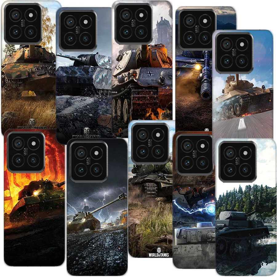 Прозрачный чехол для телефона World Of Tanks Game Xiaom Mi 12 12T 11T 10T 9T 13 11 10 9 8 Lite CC9 CC9E Pro 6X 5X A1 A2 A3