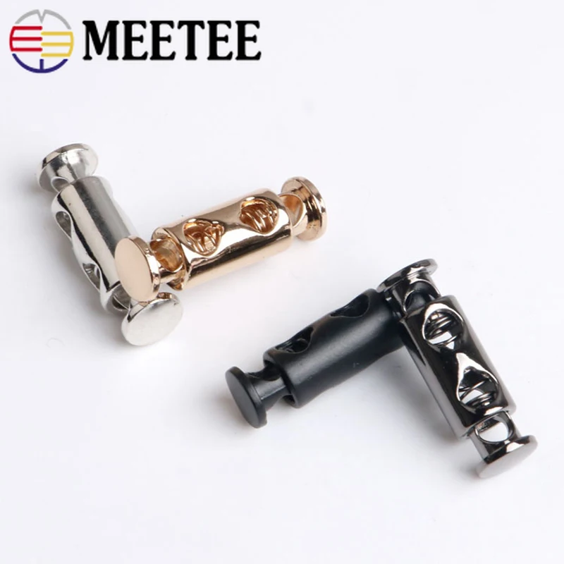 

Meetee 20 шт. 8 мм металлический шнур стопор двойное отверстие шляпа шнур стоппер для троса Кнопка DIY швейная фурнитура Аксессуары