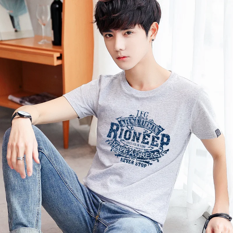 

11274 100% cotton digging the moon print funny mens o-neck t shirts fashion men's tops men T-shirt cool men tshirt male men tee