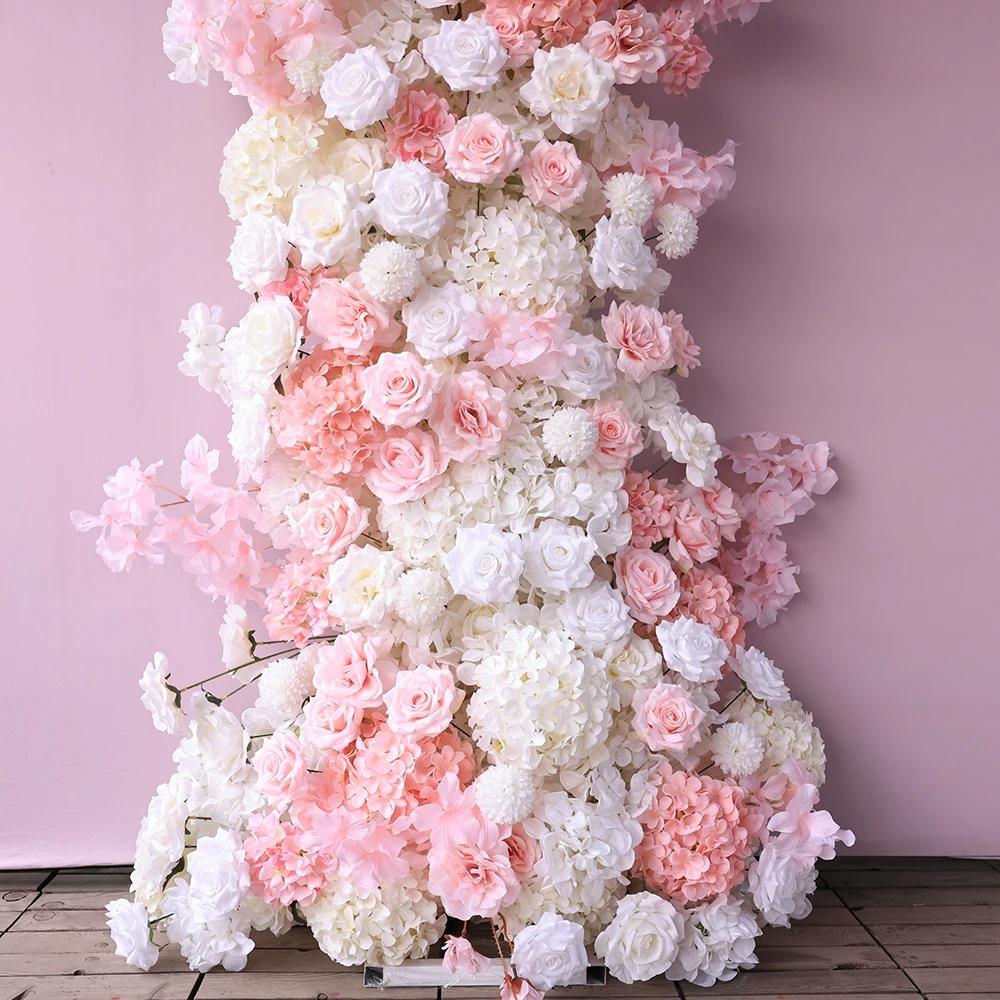 Розовая белая роза гортензия Цветочная композиция для фотографий декор свадьбы