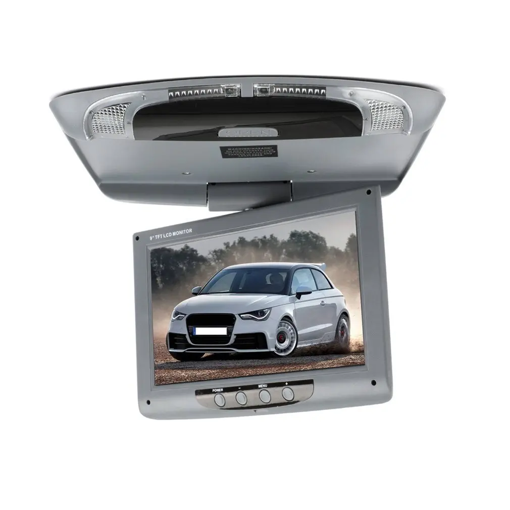 

New 9 inch 800*480 Screen Car Roof Mount LCD Color Monitor Flip Down Screen Overhead Multimedia Video Ceiling Roof mount Display