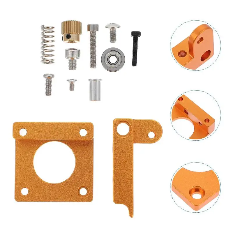 

1 Set 3D Printer MK8 Extruder Aluminum Frame Block DIY Kit 3D Printer Parts