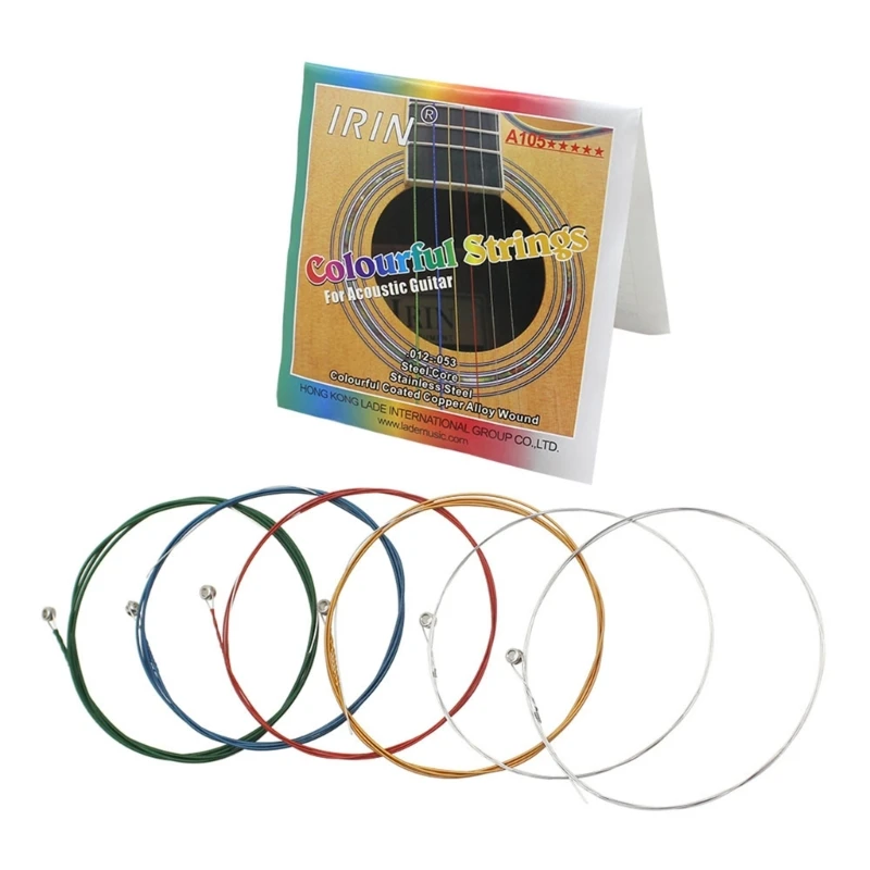 

6Pcs/set Stainless Folk Guitar Strings Replacement Acoustic Guitar Strings