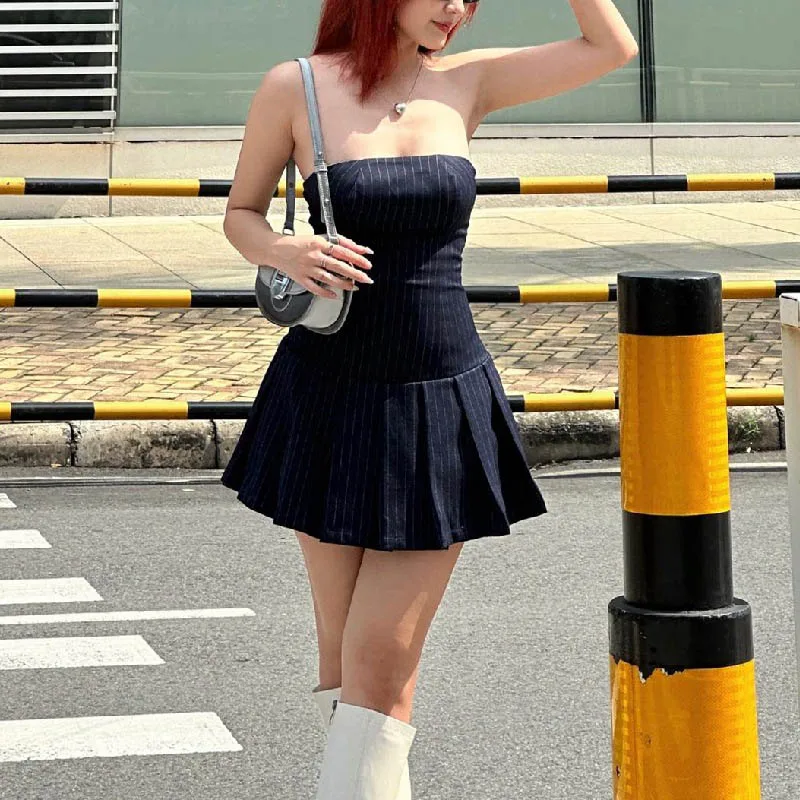 BIDIJONES Платье трапециевидной формы из полиэстера и хлопка