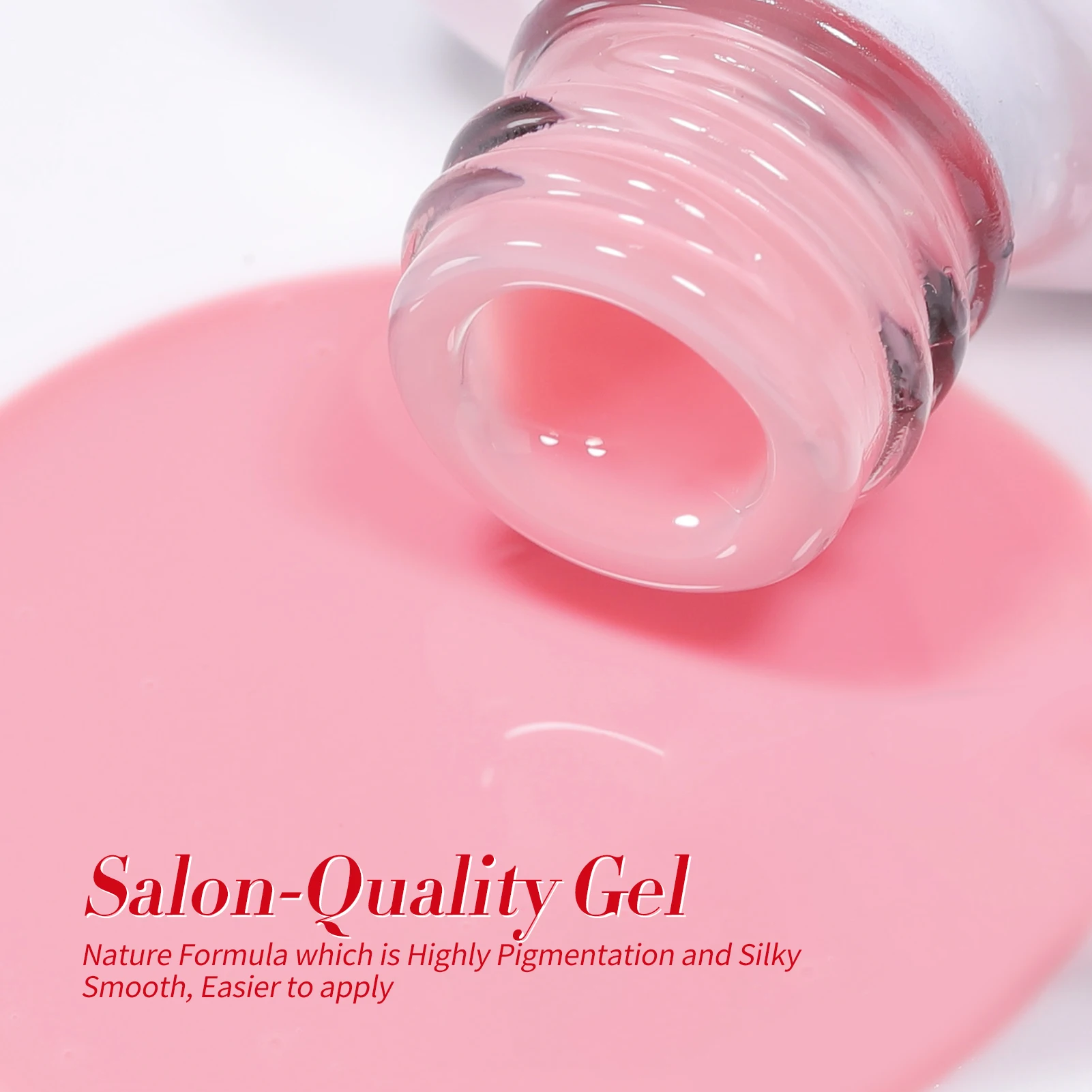 BORN PRETTY Muted Bloom Milky Jelly Gel Nail Polish Set Sheer Nude Pink Crystal Transparent Art