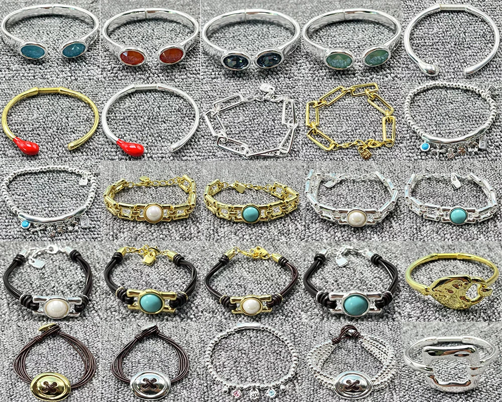 

Новинка 2023, лидер продаж, изысканный модный Гальванизированный Серебряный 925 пробы, изысканный браслет с несколькими бусинами, яркий подарок на праздник