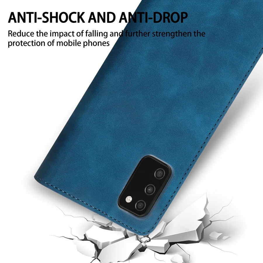 Wallet Skin Friendly Flip Leather Case For Samsung Galaxy A03S A10 A12 A13 A22 A23 A31 A33 A51 A52 A53 A71 A72 A73 A6 A7 A8 2018 images - 6