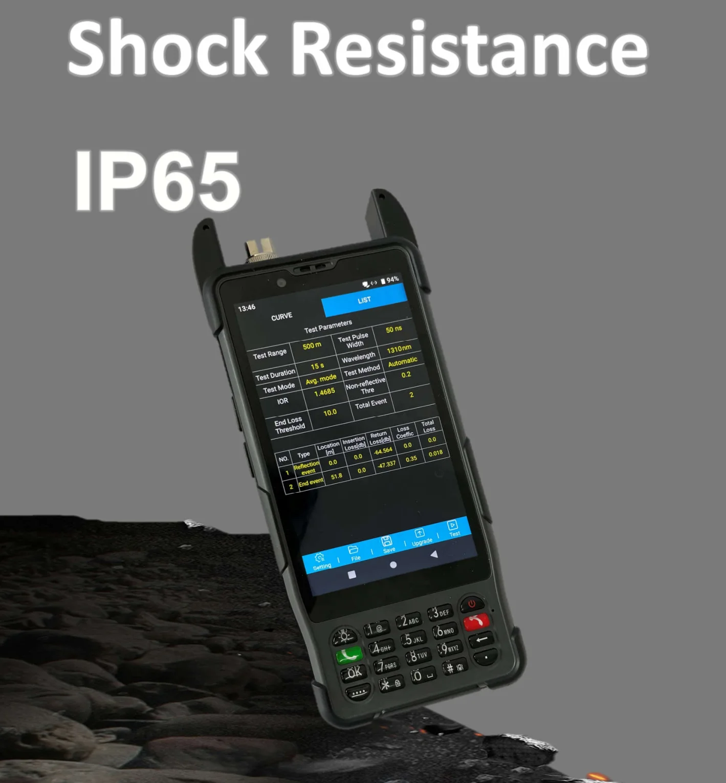 S337 V2 All In One OTDR Telecom Test PDA  Android 9.0 Barcode Scanning+VDSL+ADSL+Optical Power Test+VFL Etc Function