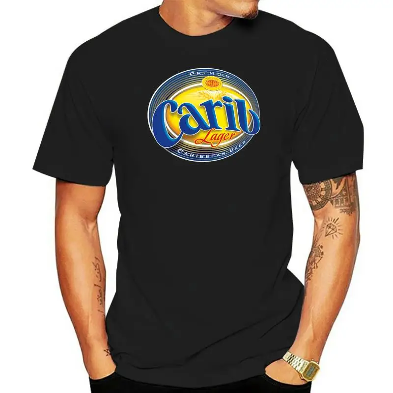 Футболка Carib Beer Trinidad W I Ash Khaki желто-белая S 3 Xl полностью хлопок