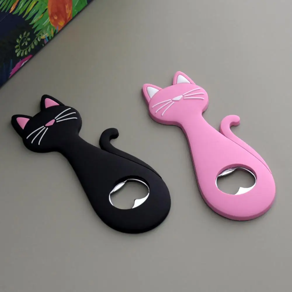 

Creative Idea Great For Bars Magnet Bottle Opener High Quality Opener Cute Cool Cat Design Strong Refrigerator Bottle Opener