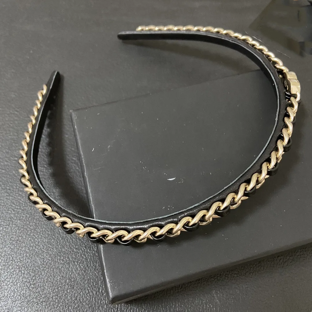 

uropean and American fashion leather handmade leather hairband