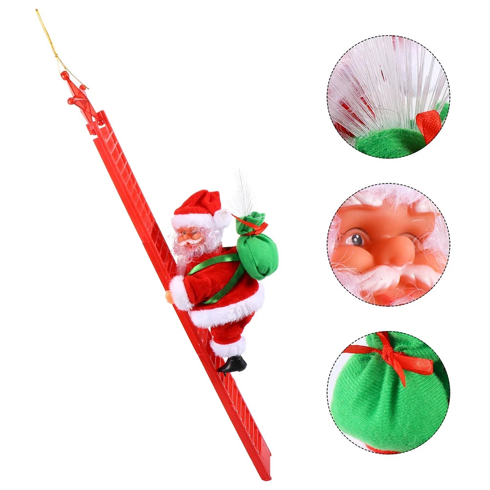 

Санта-Клаус, украшения для скалолазания, лестничное украшение, фигурки деревьев, веревочные игрушки, орнаменты, юбка, мягкие электрические ...