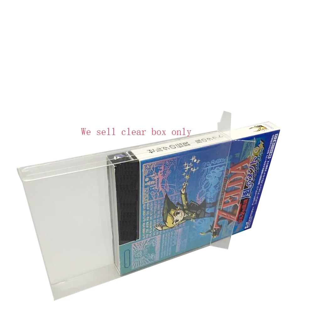 

Clear transparent PET box cover For NGC game storage protection box Japan JP version game card console display collection box