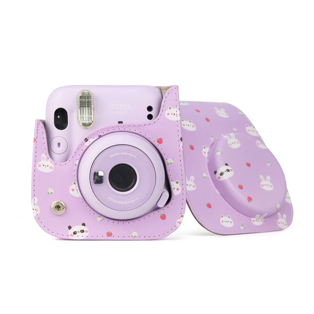 

Новая симпатичная защитная сумка с мультяшным рисунком для камеры Fujifilm Instax Mini 11 8 9 Mini11 Mini9, искусственная кожа, женская сумка, сумки
