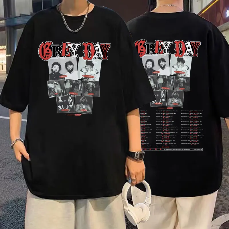 

$uicideboy$ Grey Day Tour Essential Tshirt Fashion Men Women Suicideboys Hip Hop T-shirts Short Sleeve Man Vintage Streetwear