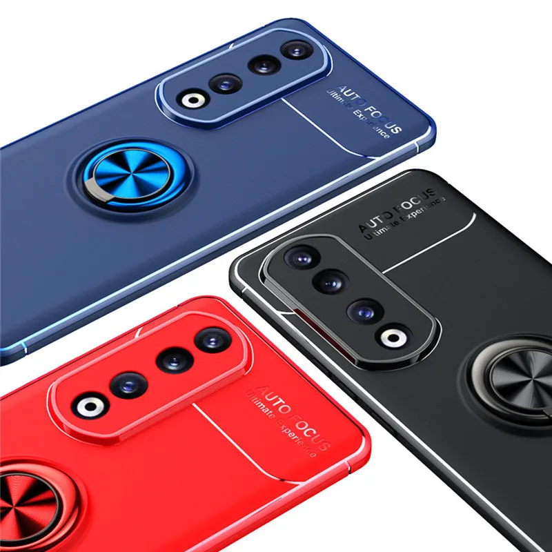 

Противоударный металлический бампер с силиконовым кольцом для Honor 90 Pro