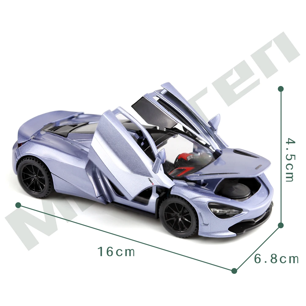 Спортивный гоночный автомобиль Senna 1:32 720S 765LT игрушечный мальчик модель из сплава