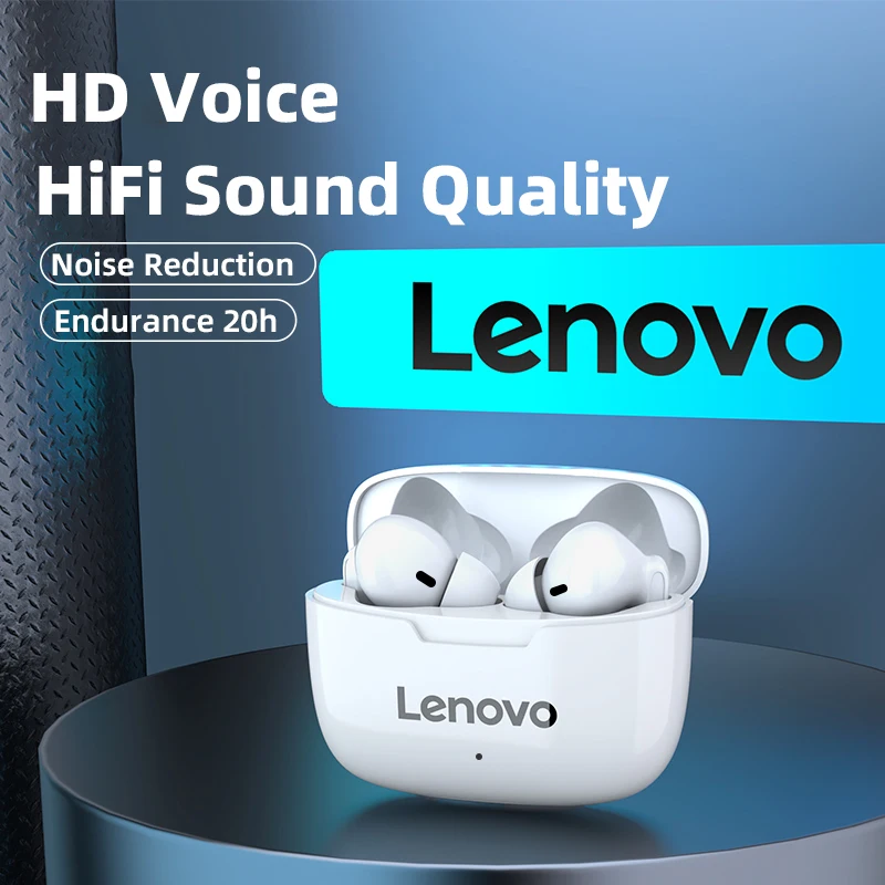 

Original Lenovo XT90 Wireless Headphones Bluetooth Sports Touch Control Earphones IPX5 Waterproof Headset with Mini Charging Box