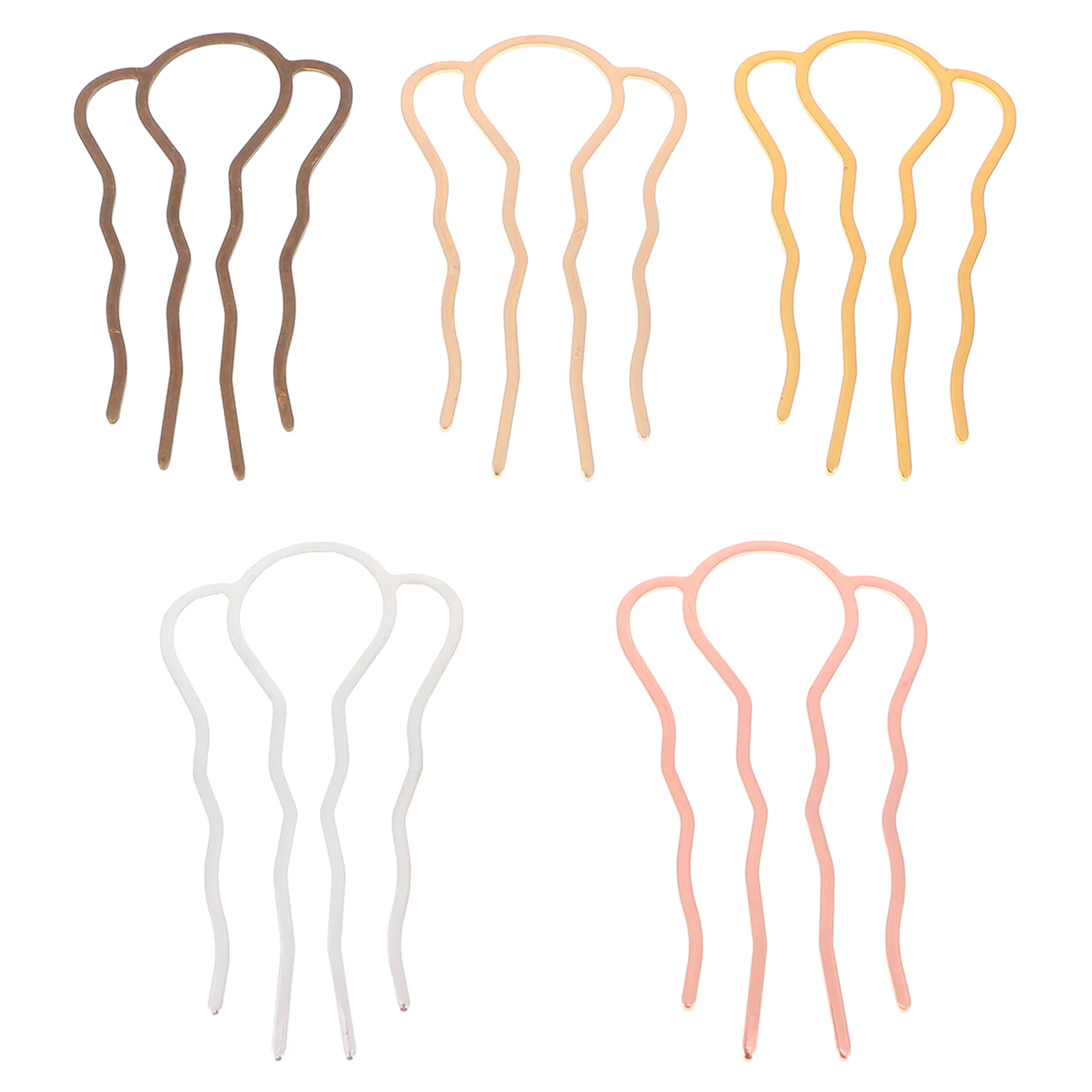 

5Pcs Hair Clips Fork Side Combs Hair Styling Accessories for Women and Girls