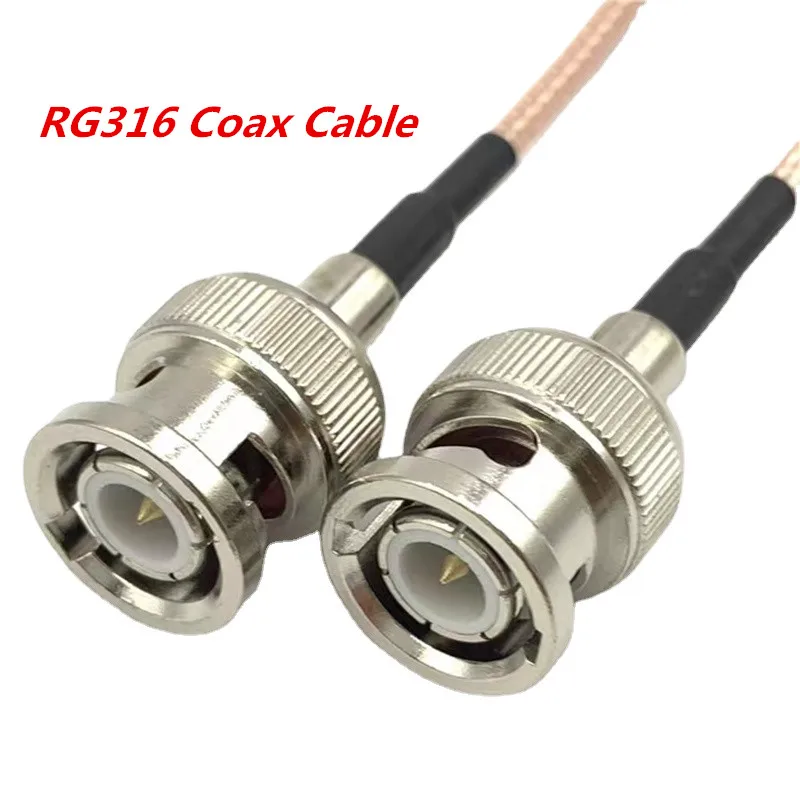 Коаксиальный кабель RG316 Q9 BNC штекер к обжим для сигнальной камеры SDI RF Pigtail Soft 50 Ом