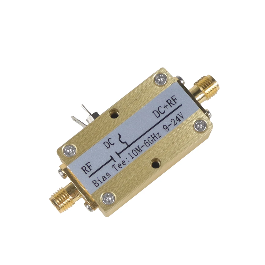 Широкополосный радиочастотный коаксиальный блок постоянного тока 10-6 ГГц 9-24 В -