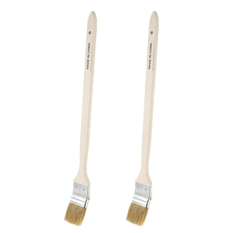

JFBL Hot 2Pcs 2-Дюймовая широкая стандартная обойма с искусственной щетиной щетка для радиатора