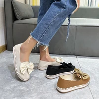 woman flats shallow shoes women espadrilles grandmother shoes white slip on flat shoes black loafers casual shoes zapatos mujer