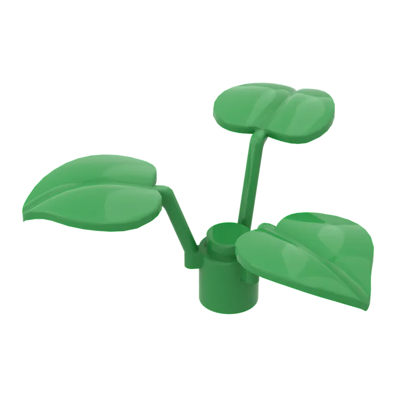 Moc 10 шт. строительные блоки собирают частицы 6255 Broadleaf Clover Lucky Grass x8 кирпичи сменные