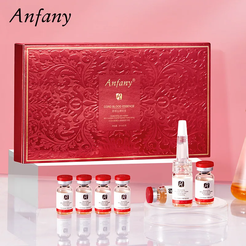 Anfany Umbilical Cord Blood Essence Moisturizing Firming and Repairing Skin Brightening and Soothing Fullerene Essence Set