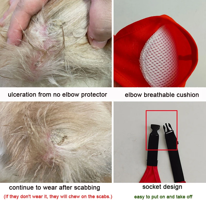 Налокотники для собак среднего и крупного размера наколенники домашних питомцев