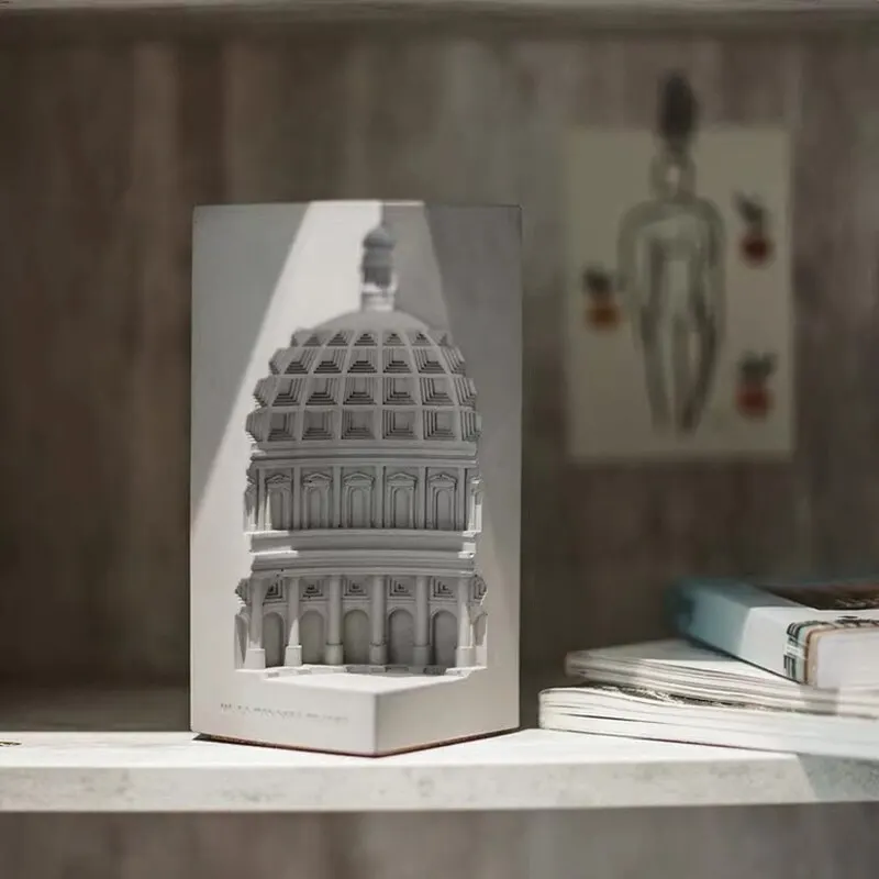 

Part of Church Candle Silicone Mold for Handmade Desktop Decoration Gypsum Epoxy Resin Aromatherapy Candle Silicone Mould