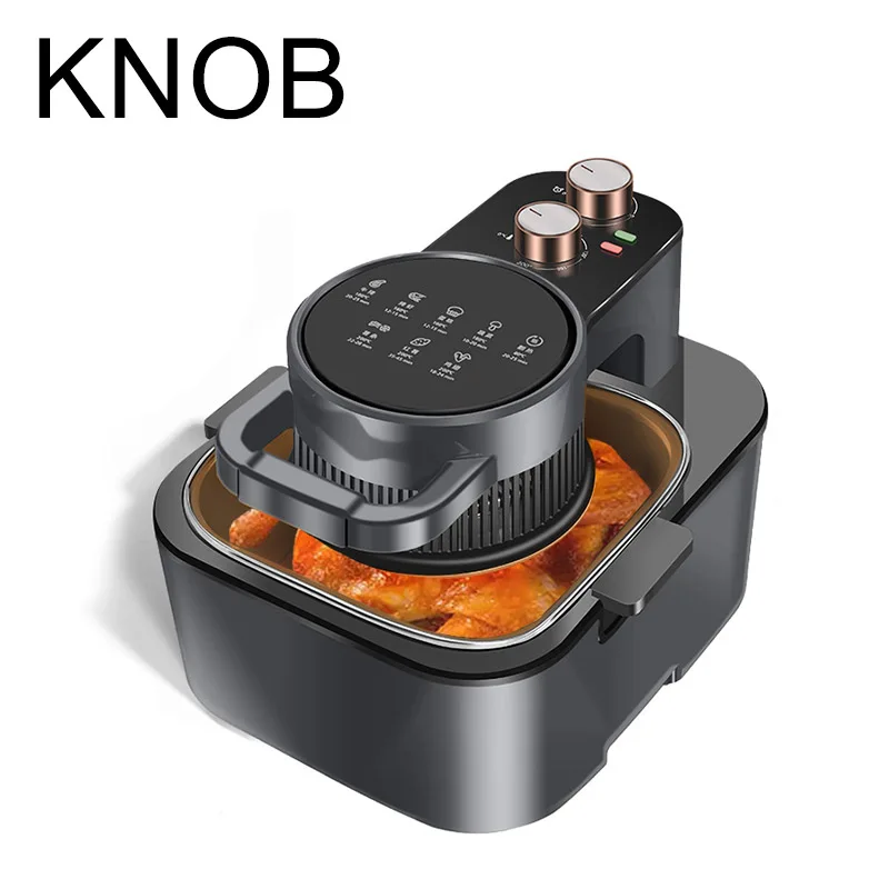 

Многофункциональная домашняя умная фритюрница объемом 9 л с резервированием сенсорного экрана большой емкости, антипригарная внутренняя духовка