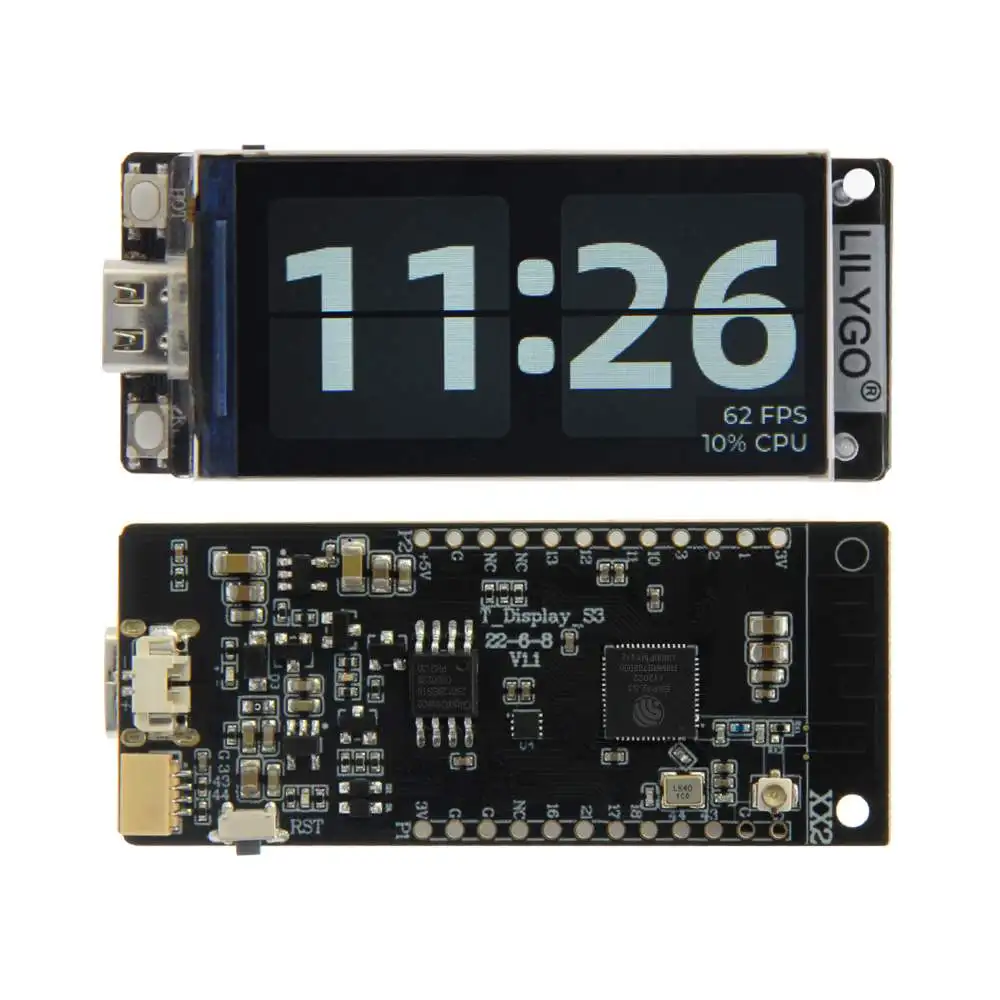 

T-Display-S3 ESP32-S3 1.9 inch ST7789 LCD Display Development Board WIFI Bluetooth5.0 Wireless Module 170*320 Resolution