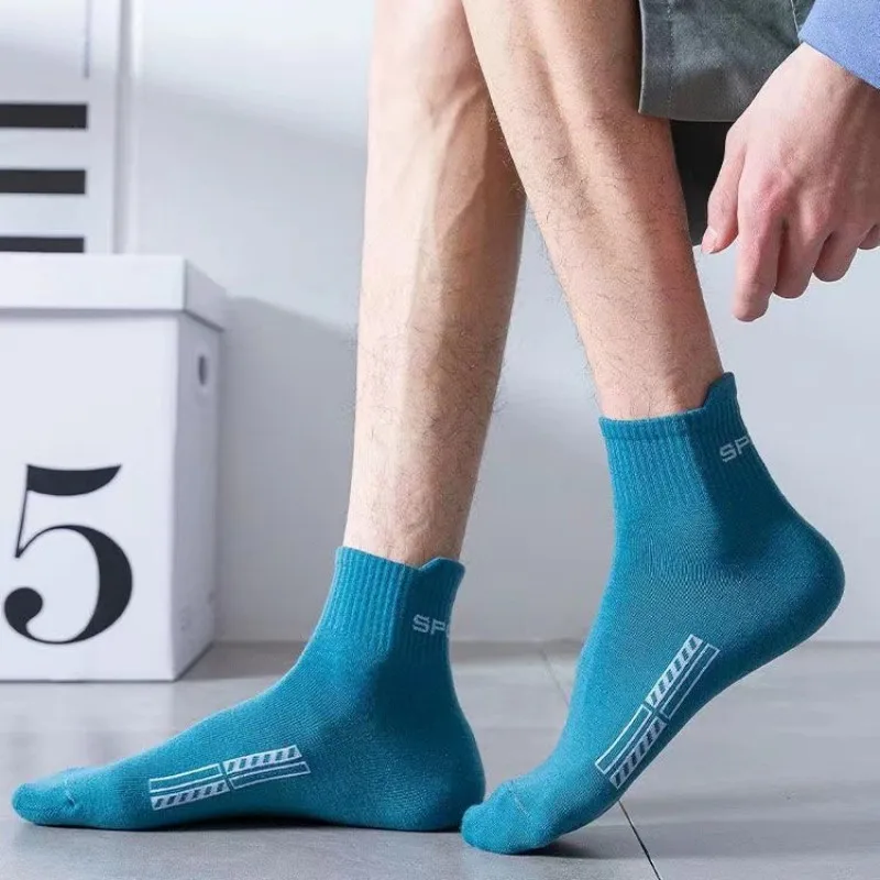 5pairs Brothock Plantar Fascia Compression Socks Sweat-absorbent Deodorant Breathable Sweats Sports Pressure Funny Socks for Men