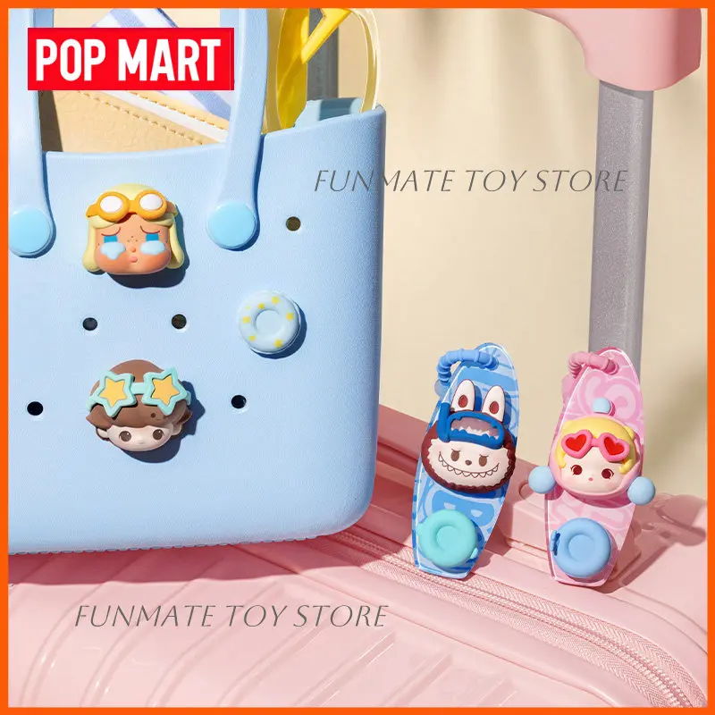 Фото НОВИНКА Оригинальный POP MART POP Bean: Декоративная подвеска-застежка из серии «Островной Отпуск» (Blind Box) – украшение для сумок, багажа, коллекционный подарок №3