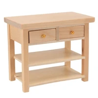 112 dollhouse furniture miniature wooden console table cabinet kitchen room sideboard bathroom shelf