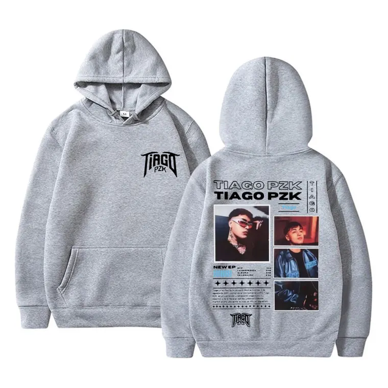 Rapper Tiago Pzk Graphic Hoodie Men Women Clothing Fashion Hip Hop Sweatshirt Men's Fleece Cotton Oversized Hoodies Streetwear