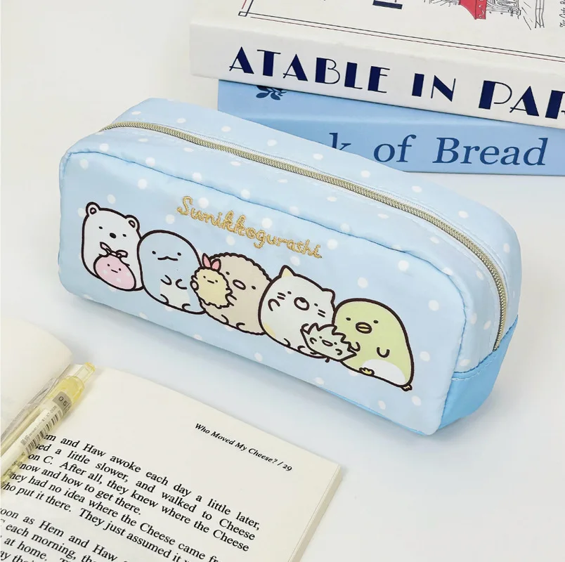 Фото Большой вместительный пенал San X Sumikkogurashi, милый мультяшный чехол для хранения канцелярских принадлежностей, органайзер для школьных и офисных принадлежностей №1