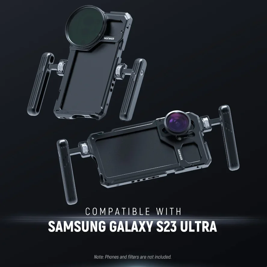 Комплект для видеокамеры NEEWER Samsung S23 Ultra с двумя боковыми ручками и стабилизатором