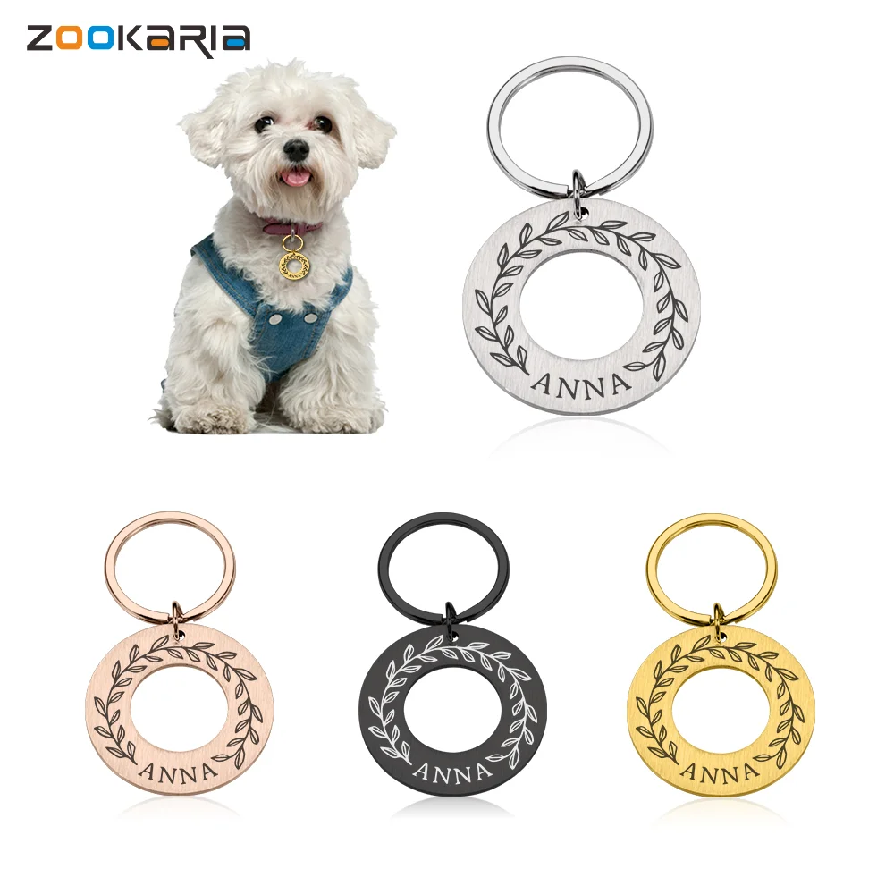 

Идентификационная бирка для домашних животных, персонализированный брелок для кошек, собак, гравировка имени домашних животных, идентифик...