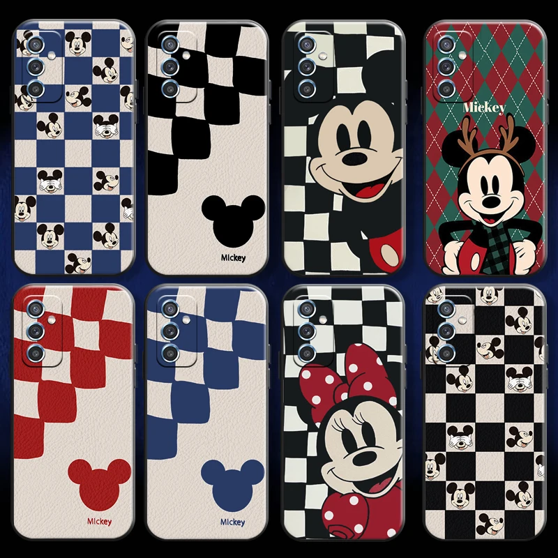 

Bandai Mickey And Minnie Mouse For Xiaomi Redmi 10 Note 9 10 Pro 5G 9T 10S Phone Case Black Coque Liquid Silicon Carcasa
