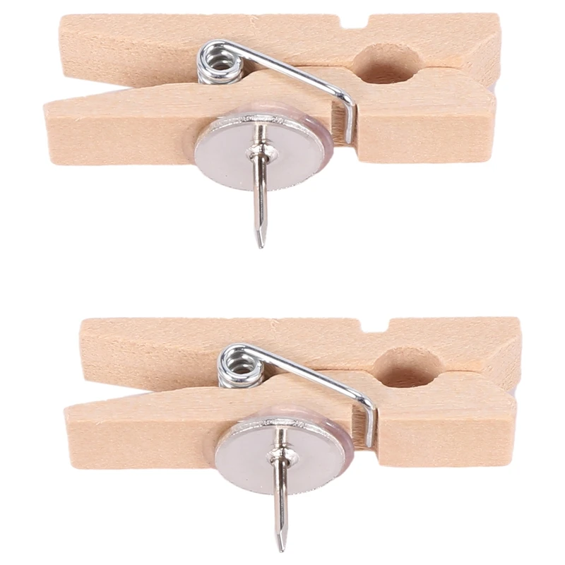Штифты с деревянными зажимами 50 шт. колпачки для кнопок креативные Зажимы бумаги