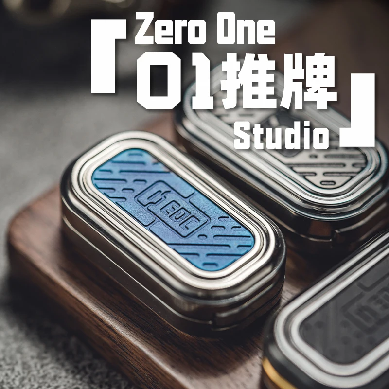 

01 Push Brand Studio Snap Coin Mackey Fingertip Gyro Metal Decompression Black Technology Toys