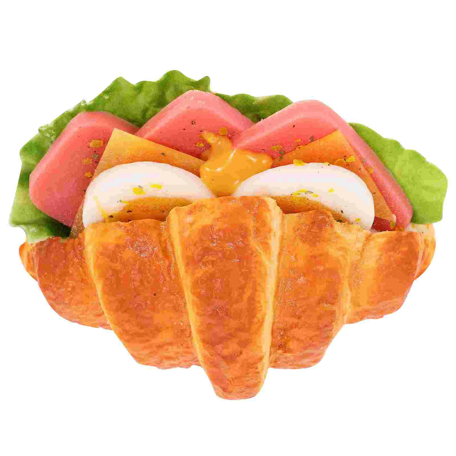 

Полиуретановый хлеб, реквизит для фотографий, украшение для дома, декоративные круассаны, имитационная модель, искусственный ПВХ для