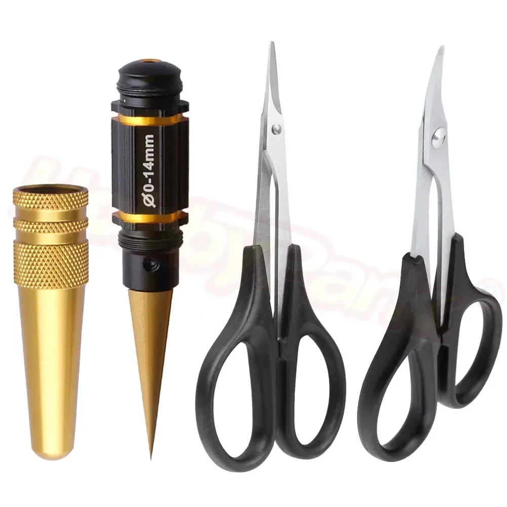 

Hobbypark RC Body Reamer (Titanium-Plated Steel ), Hole Puncher Tools for RC Car Body Shell Mounting Drills