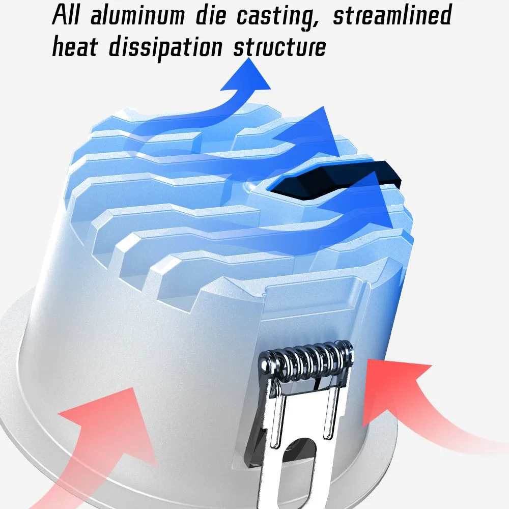 Встраиваемый потолочный светильник с антибликовым покрытием COB 18 Вт 24