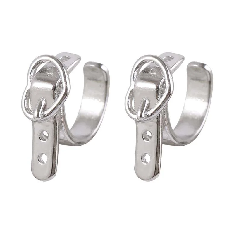 1 шт. серьги-клипсы в виде сердца для женщин панк не пирсинг манжеты ушей