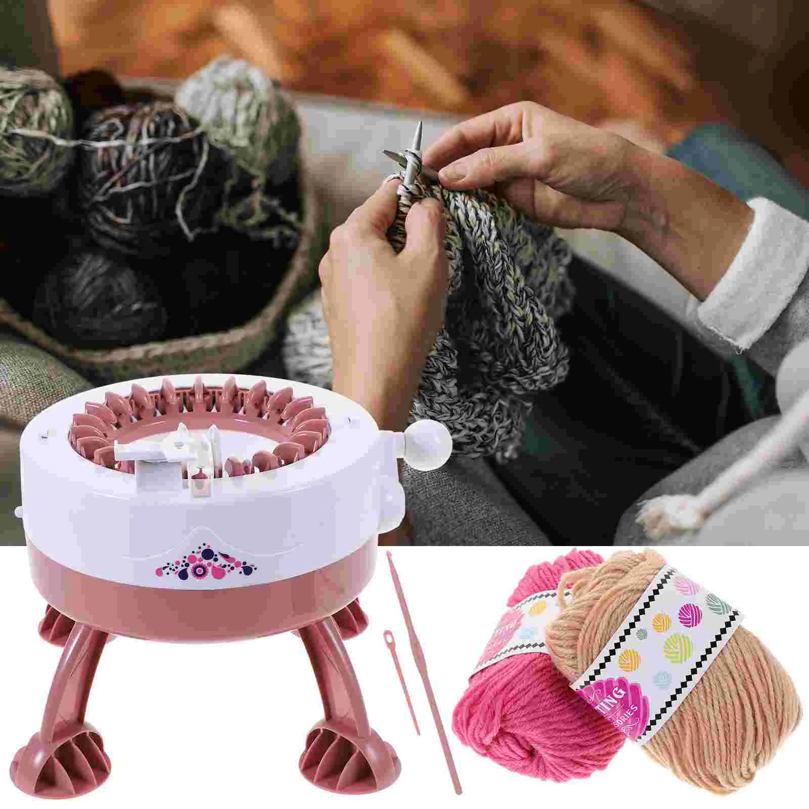 

Knitting Machine Loom Toy Diy Weaving Kids Board Sweater Making Machines Beginner Wool Tool Doublesocks Hand Circle
